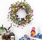 22 Inches Patriotic Wreaths for Front Door 4th of July Wreath Independence Day Wreath with Red White and Blue Tulip Flowers for Window Wall Front Porch Memorial Flag Day 250th Anniversary USA Decor